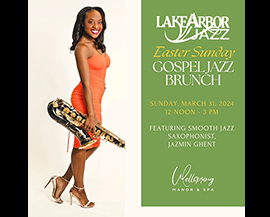 Jasmin Gant Lake Arbor Jazz Easter Sunday Gospel Brunch flyer