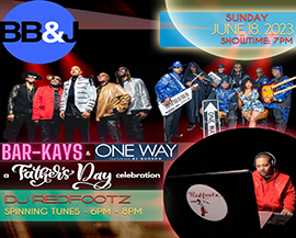 BAR-KAYS and One Way BBJ DJ flyer