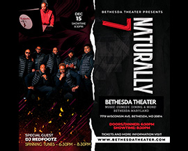 Naturally 7 Bethesda Theater flyer