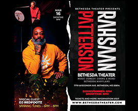 Rahsaan Patterson at Bethesda Theater flyer
