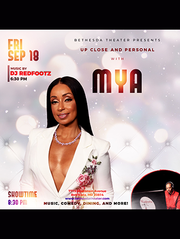 Mya at Bethesda Theater flyer