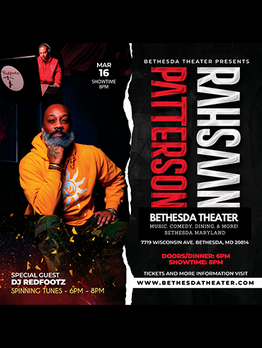 Rahsaan Patterson at Bethesda Tribute flyer